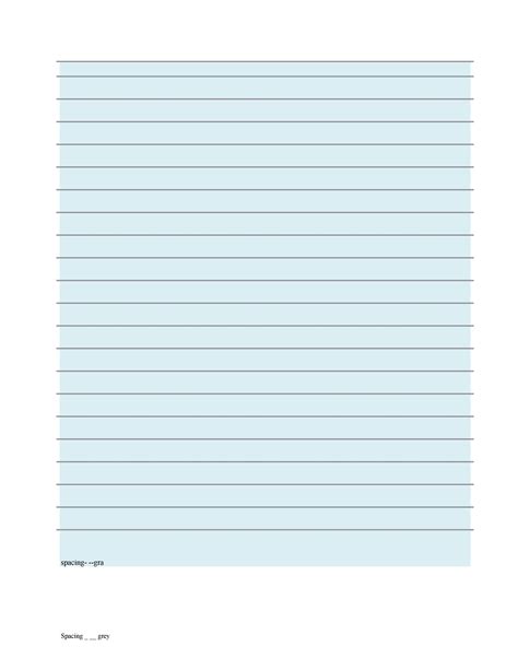 Lined Paper Template Free