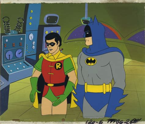 Super Friends Batman Animation Cel Setup In Trent Cs Animation