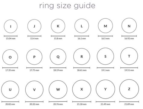 Ring Size Guide Myriad Diamonds