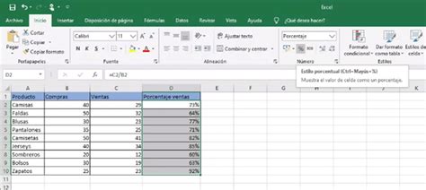 Como Sacar O Calcular El Porcentaje En Excel De Varias Celdas O Entre