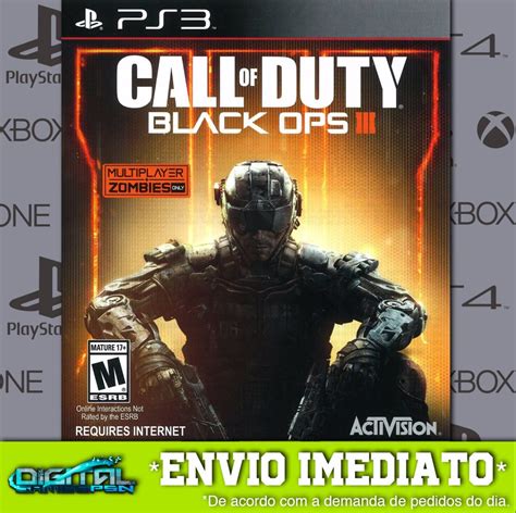Call Of Duty Black Ops 3 Ps3 Envio Digital Imediato R 1490 Em
