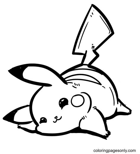Pokemon Baby Pikachu Coloring Pages
