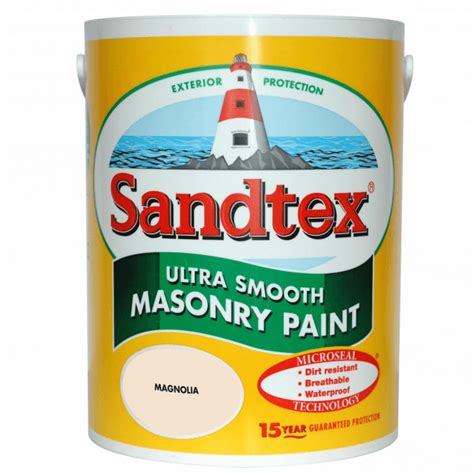 Sandtex Ultra Smooth Masonry Paint Magnolia Litres Uncategorised