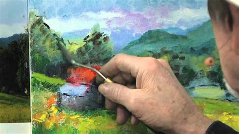 How To Use A Palette Knife In Oil Painting Landscape Painting Lesson