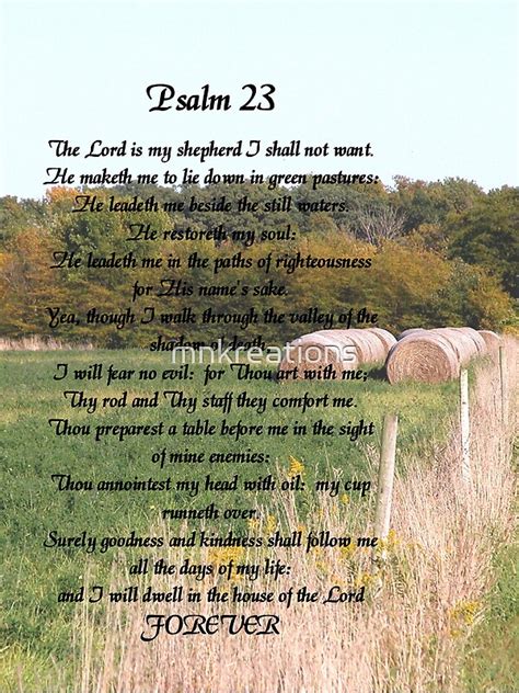 23rd Psalm By Mnkreations Redbubble