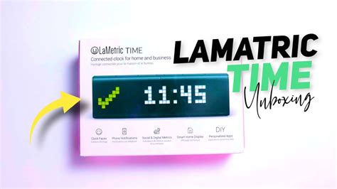 Lametric Time Smart Wi Fi Clock Counter Unboxing Hogatoga Unbox Youtube
