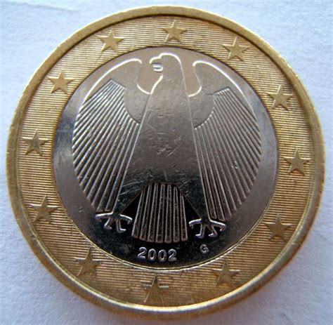 1 Euro 2002 G Euro 2002 Prezent Germania Monedă 200