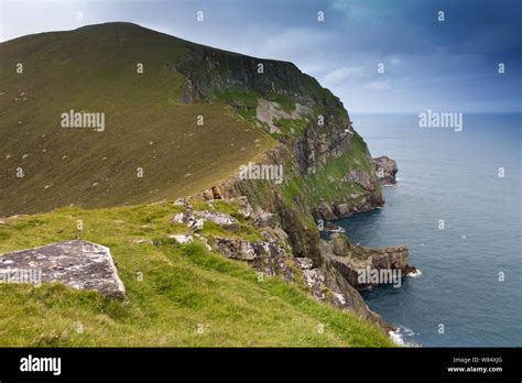 Landscape Of Hirta St Kilda Great Britain Stock Photo Alamy