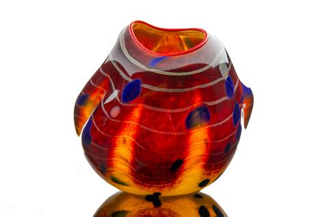 Dale Chihuly Cinnamon Macchia 2001 Hand Blown Glass Art Signed For Sale Modernartifact
