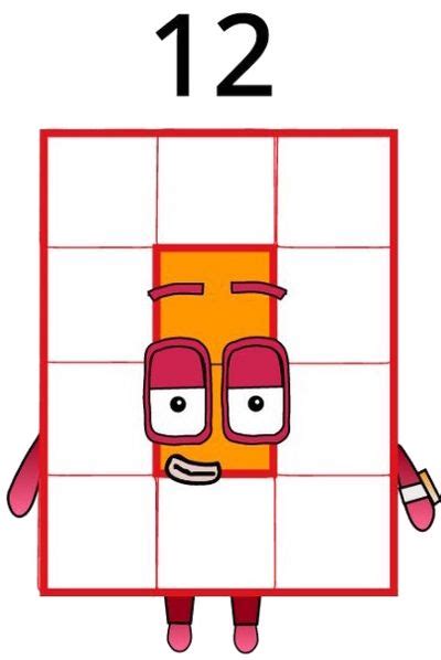 Numberblocks 12 Coloring Pages