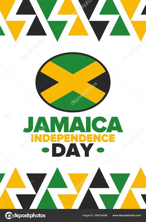 Jamaica Independence Day Independence Jamaica Holiday Celebrated Annual August Jamaica Stock