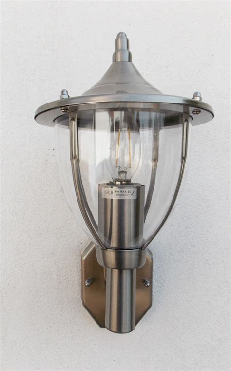 This modern outdoor wall light is designed with simple clear glass which makes its apperance appealing, modern, elegant. Stellus Centurian Wall Light with PIR | LED | Motion ...