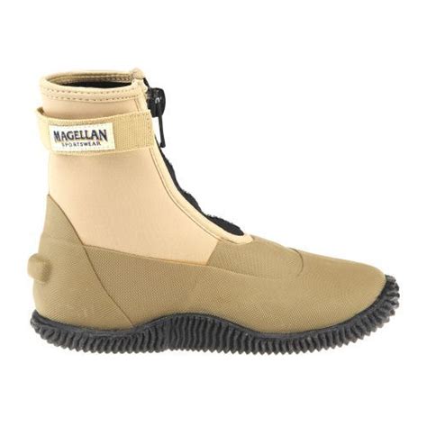 The rubber midsoles, outsoles and uppers are waterproof to ensure your feet stay nice and dry throughout your hunt and the eva insoles ensure a comfortable stride. Magellan Outdoors Men's Neoprene Wading Boots Medium Beige - Fishing Equipment, Wading Shoes And ...