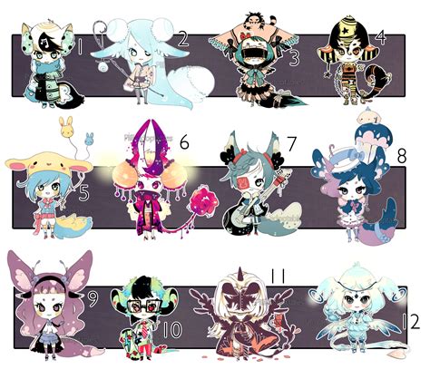 Closed Adopt 24 Multiple Adopt By Piffi Adoptables On Deviantart