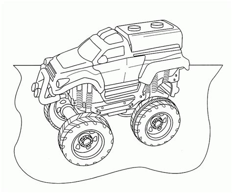 Dessin A Imprimer Monster Truck  Coloring Home