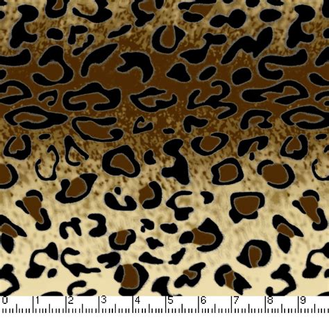 Leopard Print Fabric 100 Cotton Fabric Fabric By The Yard Animal