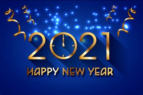 Greeting card or promotion poster template. Happy New Year 2021 Wallpaper and Images Free Download