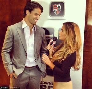 Denver Broncos Eric Decker Poses With Very Pregnant Wife Jessie James In Gq Daily Mail Online