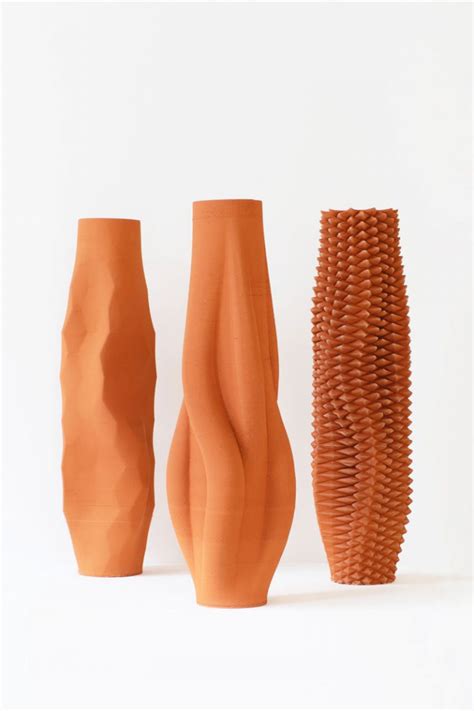 24 Oranges 3d Printed Clay Vases Inspired By Fashion