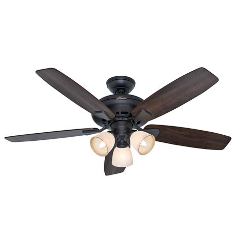 6 best ceiling fans 2020 ceiling fans with lights and remotes. Shop Hunter Winslow 52-in New Bronze Downrod or Flush ...