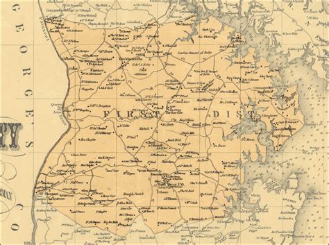 Simon J. Martenet, Map of Anne Arundel County, 1860, District 1