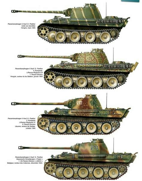 Panzer V Panther Variants Panther Tank Tanks Military Wwii Vehicles