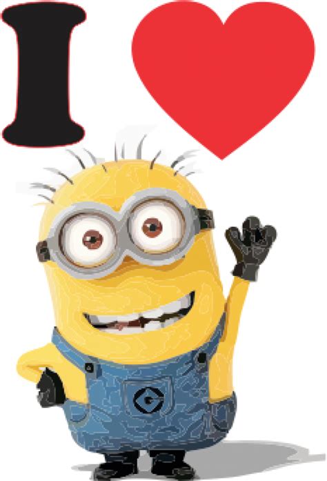 Minions Language I Love You Download Love Minion Clipart Full Size