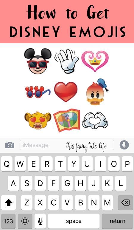 You can just copy and paste them if you want! Here's How to Get Disney Emojis - This Fairy Tale Life