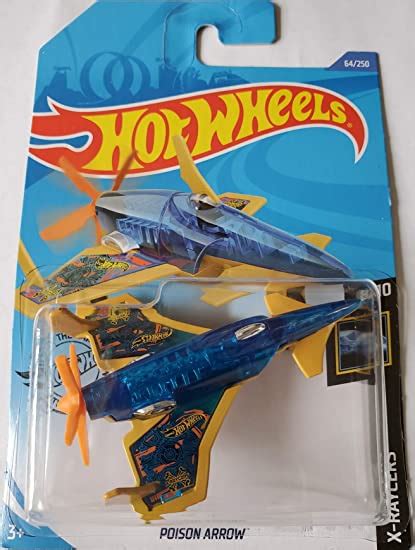 Hot Wheels 2020 X Raycers Poison Arrow Airplane 64 250 Blue Toys And Games