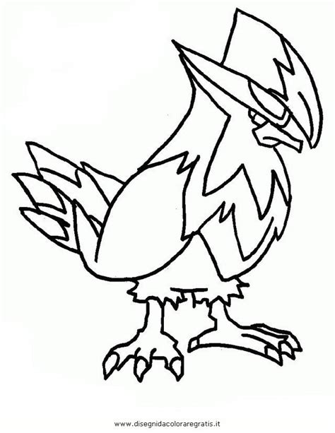 Disegno pokemon_staraptor_2: personaggio cartone animato da colorare