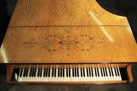 That's where the pick n glider musician's chair comes into the picture. Satinwood, Pleyel grand piano with Neoclassical inlay ...