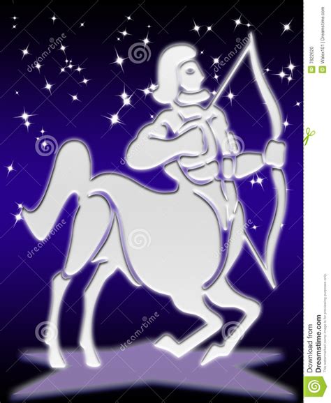 Most sagittarians love nature and possess a deep love for animals, especially dogs, cats, and horses. Sagittarius zodiac sign stock illustration. Illustration ...