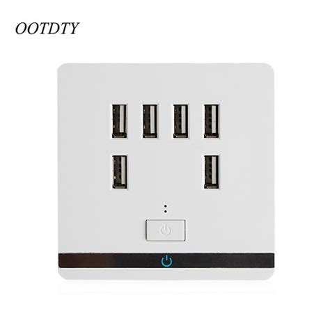 Ootdty 34a 6 Port Usb Wall Socket Outlet Charger Power Socket