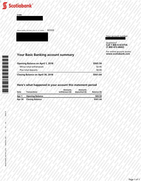 Sample Documents Canada Bank Of Montreal Cibc Td Bank