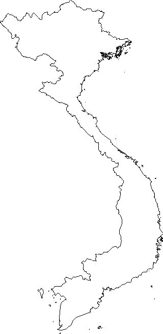 Blank Outline Map Of Vietnam