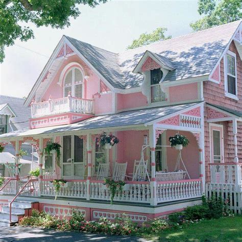 Pin By Walquiria De Assis On Casas Pink Houses Victorian Homes