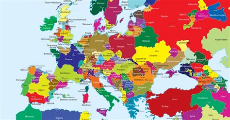 Viaggiare in europa (+ di 450 guide di città). El mapa de Europa, redibujado en función de las ...
