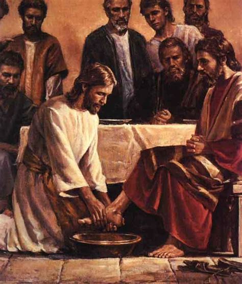 Aber warum feiern wir dieses fest eigentlich? ...Washing his deciples feet...He would have washed yours ...