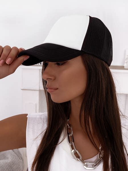 Trucker Hat Black And White Fashionroomgr