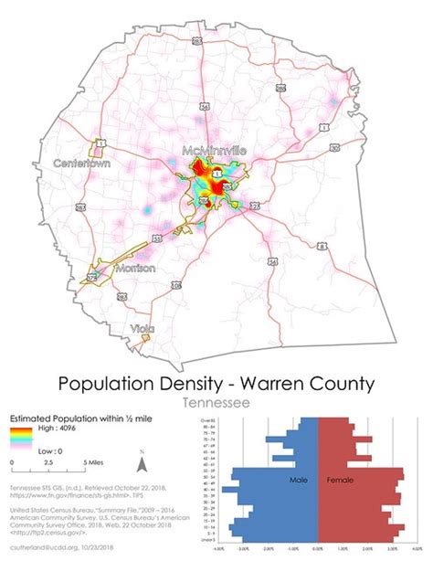 Population Density Of Warren County Tennessee A Photo On Flickriver