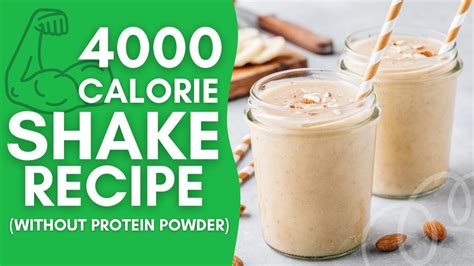 4000 Calorie Shake Recipe By Diets Meal Plan Youtube