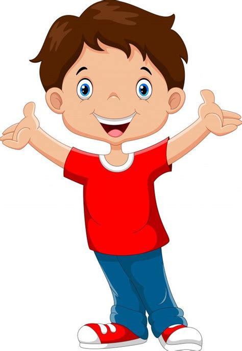 Desenho De Menino Feliz | Happy boy cartoon, Male cartoon characters