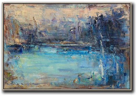 Horizontal Palette Knife Contemporary Artlarge Abstract