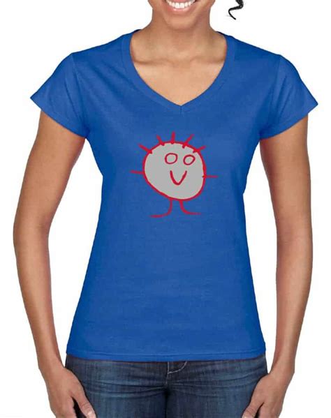 They're simple, versatile and they work for virtually any. Blue Face Women's V-Neck T-Shirt | Addus