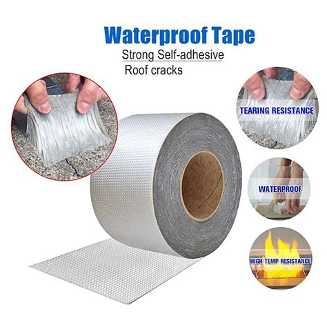 Super Waterproof Tape Butyl Rubber Aluminium Foil Tape For Roof Pipe