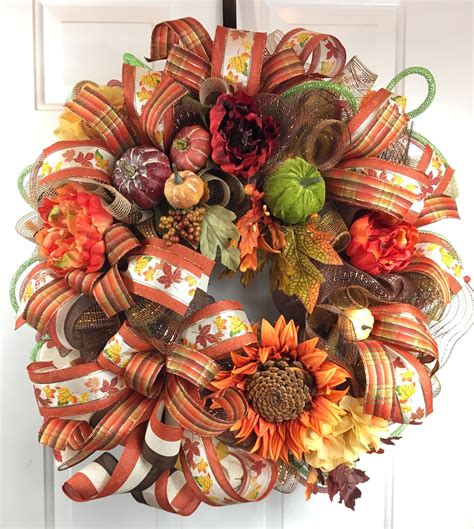 fall-front-door-wreath-autumn-floral-wreath-fall-door-decor-etsy