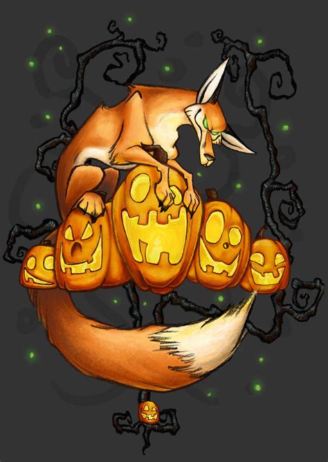 Halloween Fox By Midsea On Deviantart