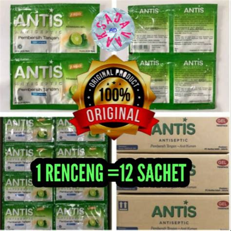 Jual Antis Sachet 1 Lusin 125ml 60ml Shopee Indonesia