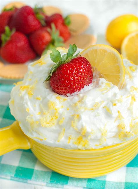 Lemon Cream Cheese Fruit Dip Dip Recipe Creations