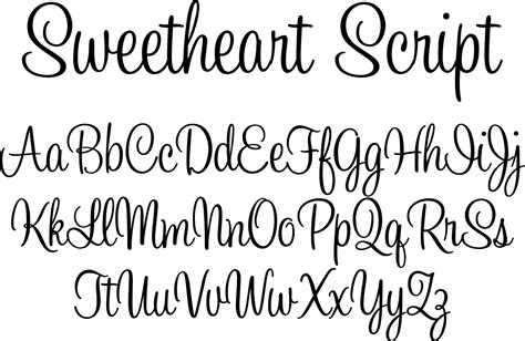 Sweetheart Script Font By Typadelic Font Bros